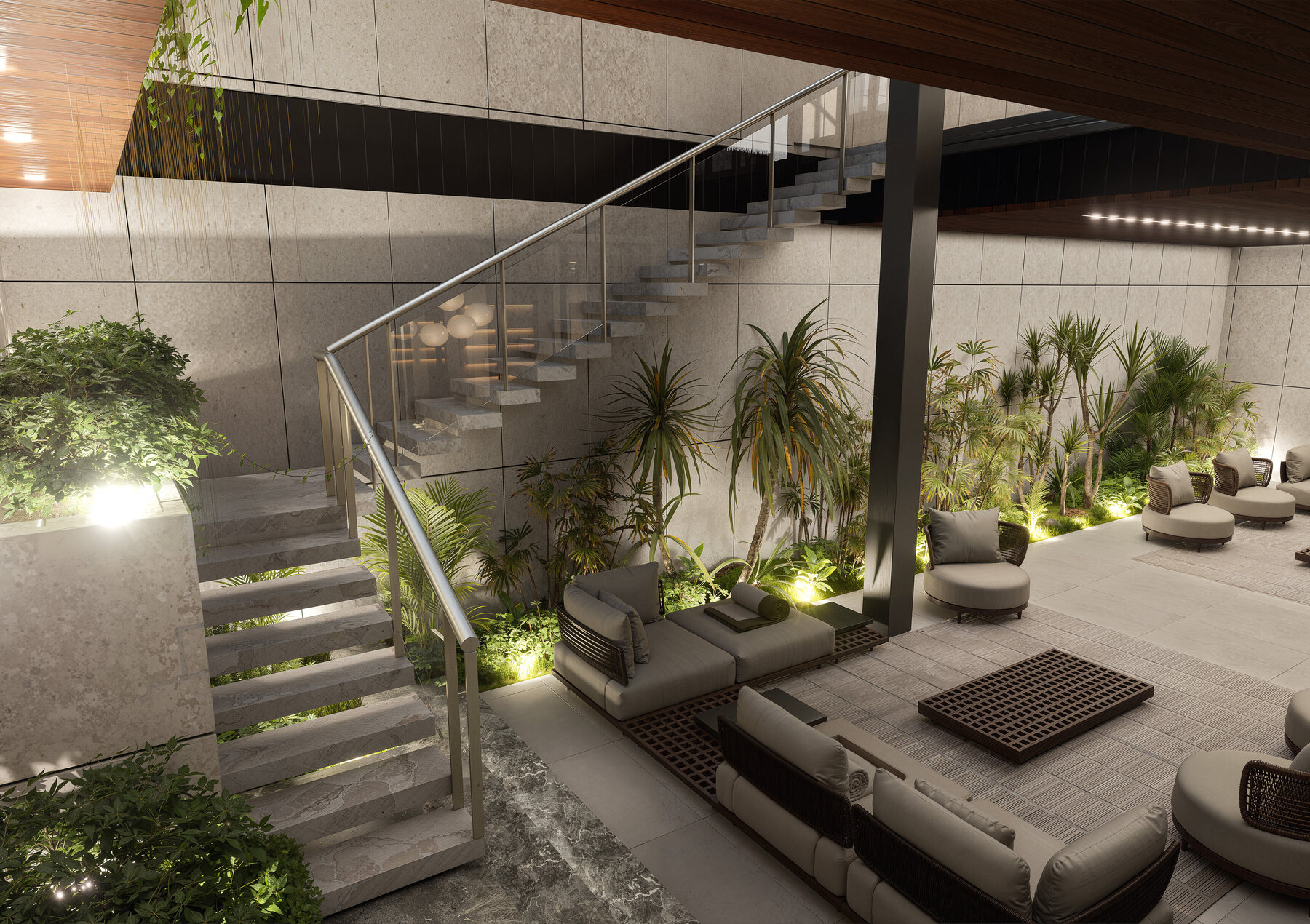 Interior view from the Al Ghadeer Palace project