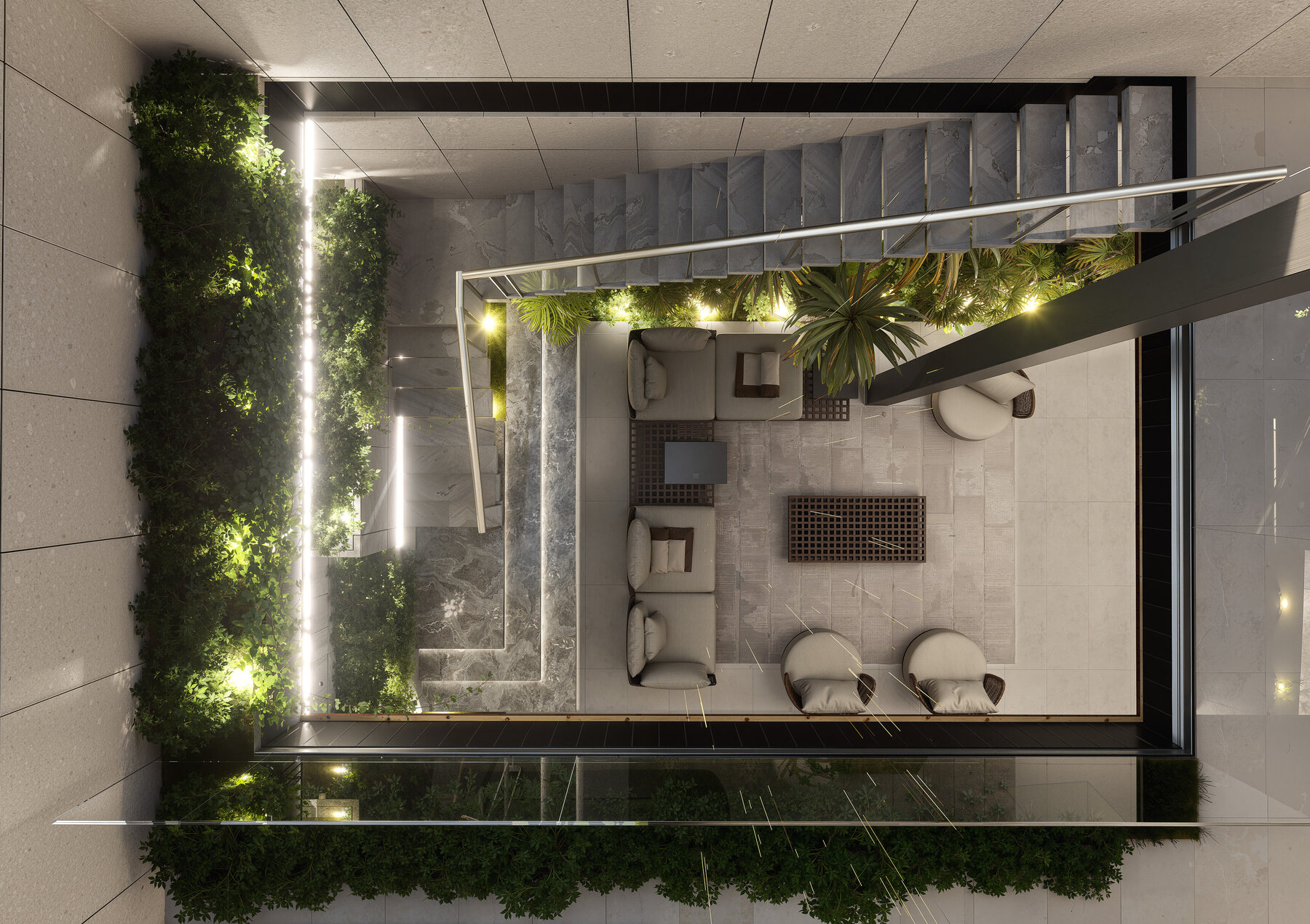 Interior view from the Al Ghadeer Palace project