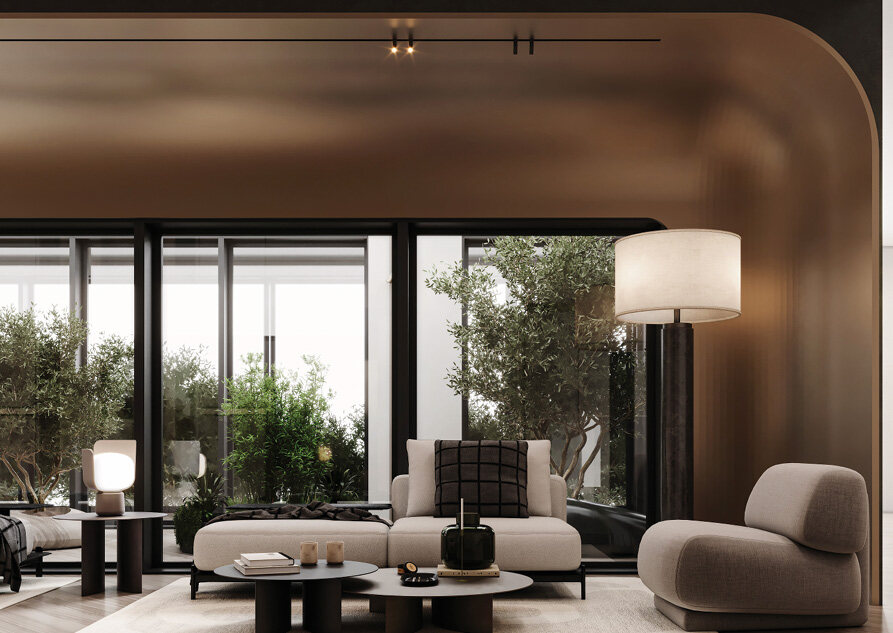 Architectural view from the Al Qassim Drive Thru project