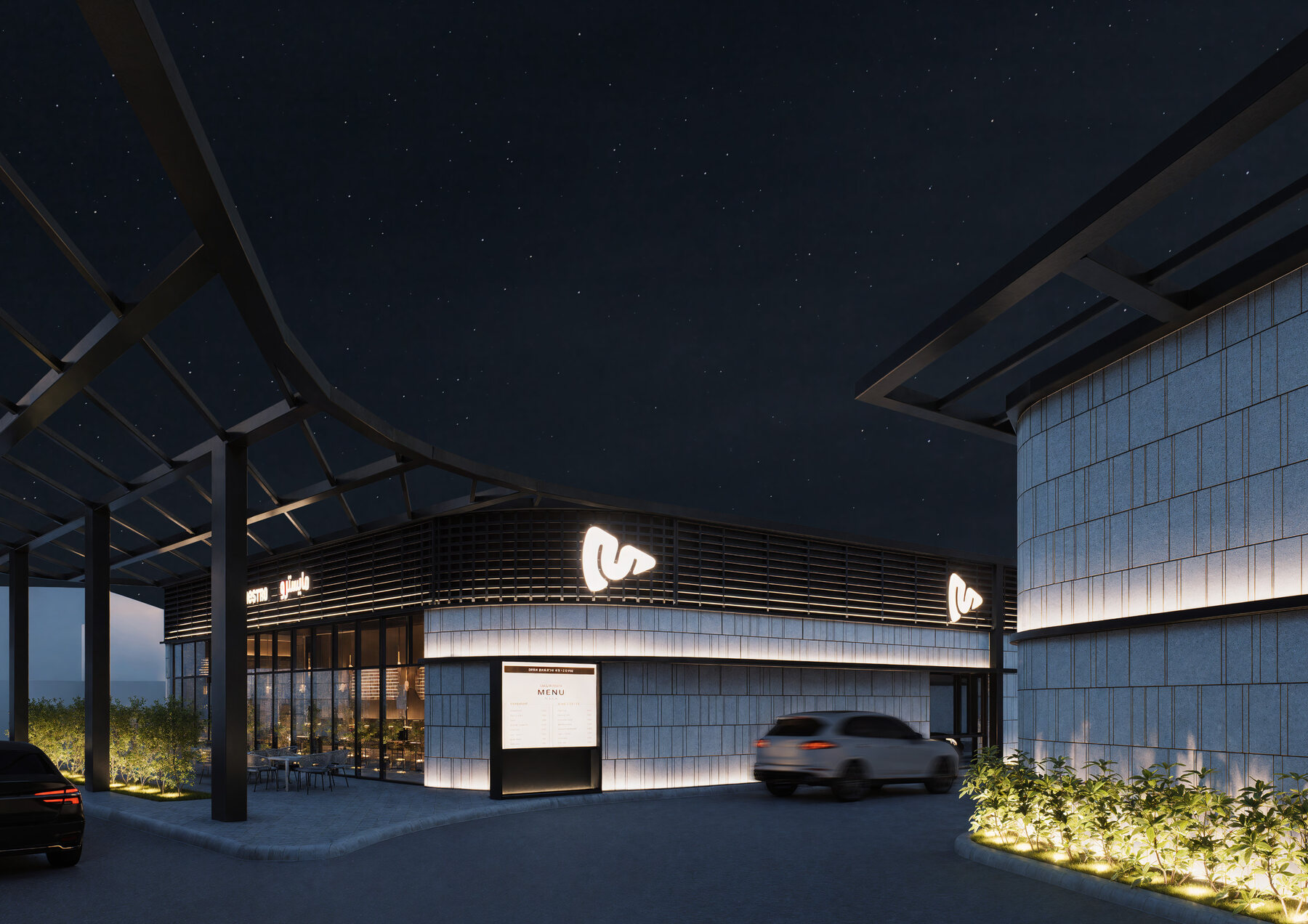 Architectural view from the Private Resort project