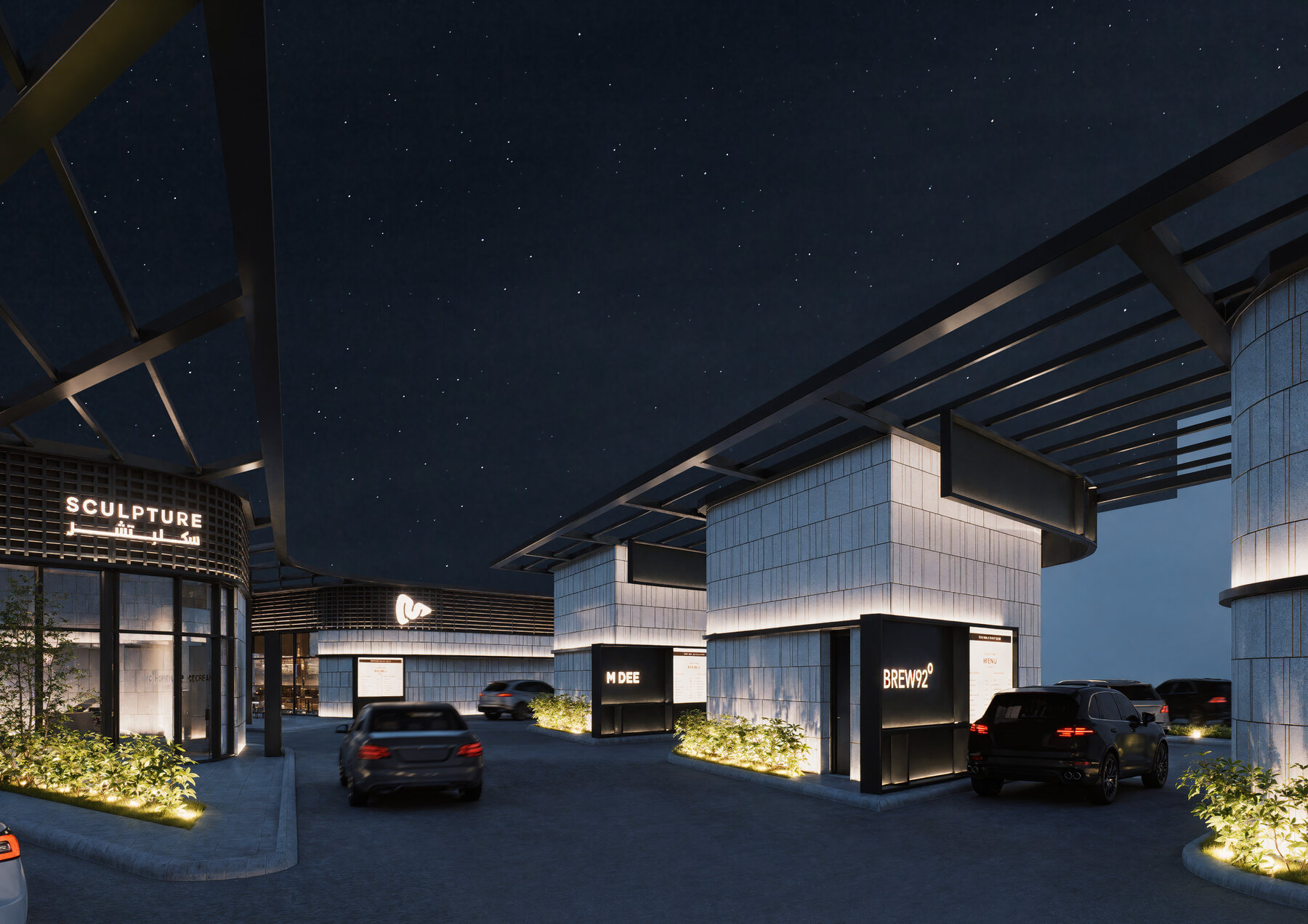 Architectural view from the Private Resort project
