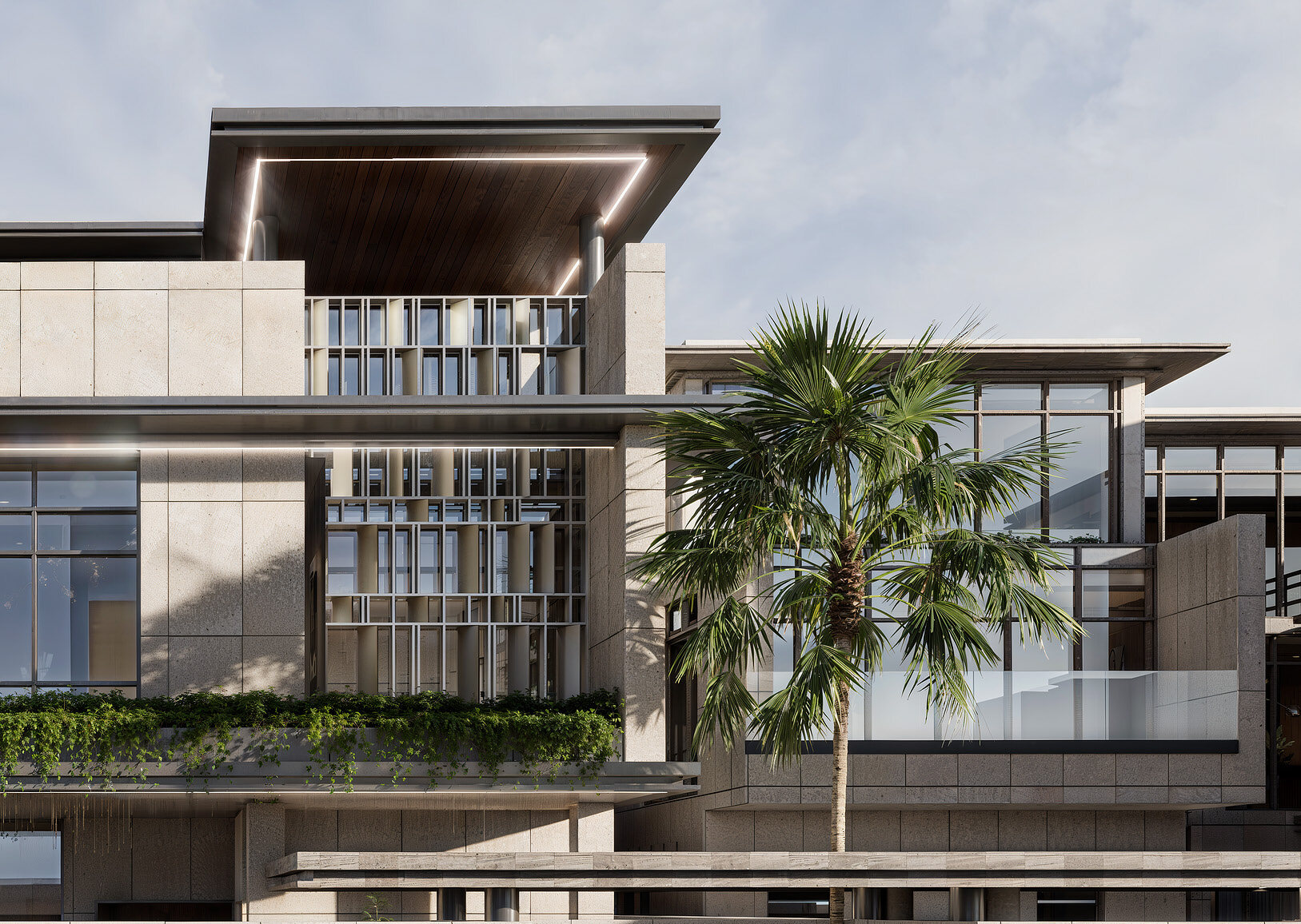 Architectural view from the Private Villa project